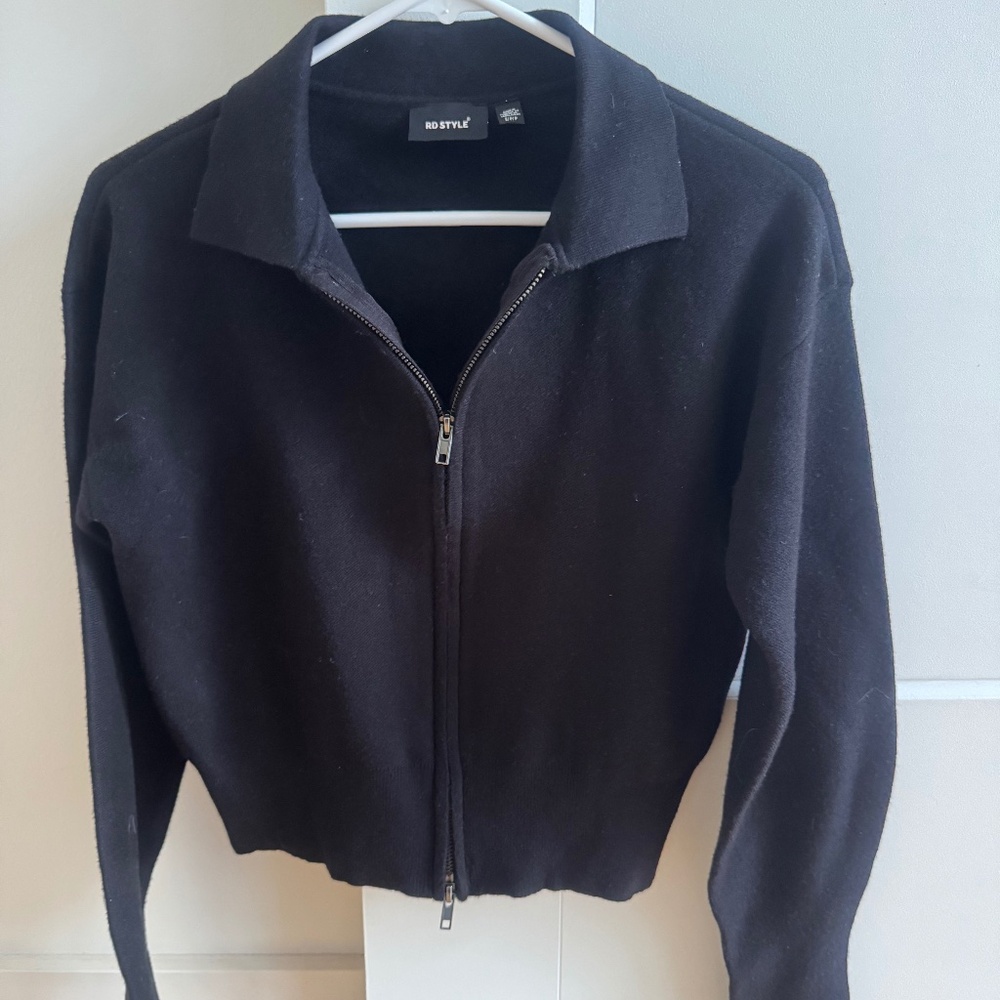 RD Style Wamika Long Sleeve Shirt Neck Cardigan